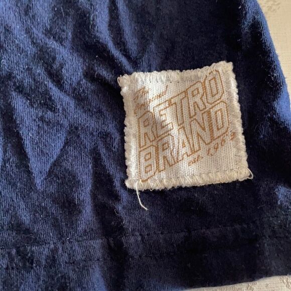 Original Retro Brand Navy Blue Michigan Long Sleeve Shirt - Picture 3 of 7